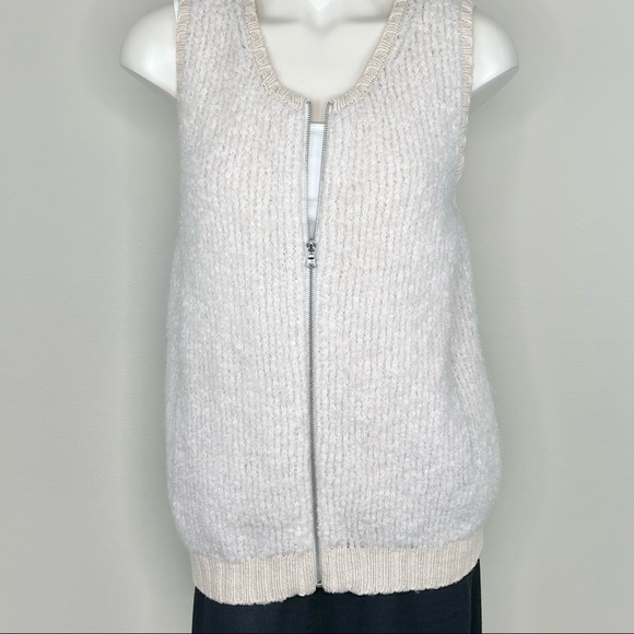 DONATING Versatile GAP vest wool blend sleeveless zipper front warm S stylish - Picture 9 of 14